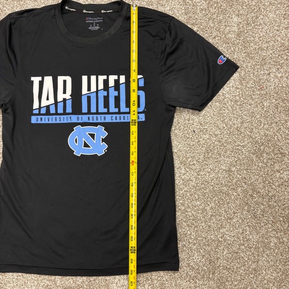 Champion Tar Heels University of North Carolina Black Athletic Tee Size S - Picture 6 of 7